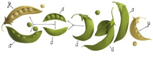 Google Doodle on Gregor Mendel's 189th Birthday
